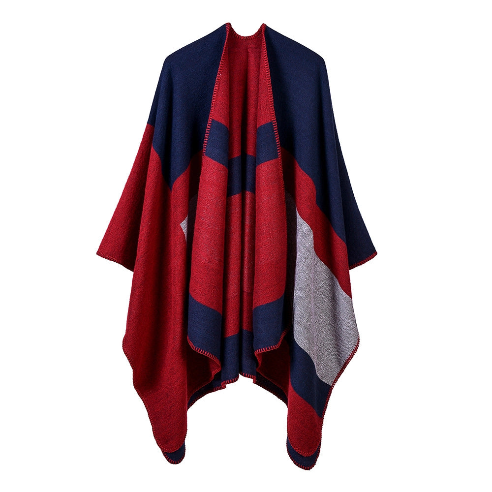 Sciarpa da donna in jacquard con filo d'argento