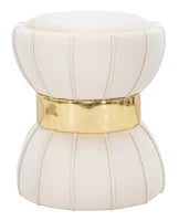 Sgabello Flower cm Crema cm Ø 40X44