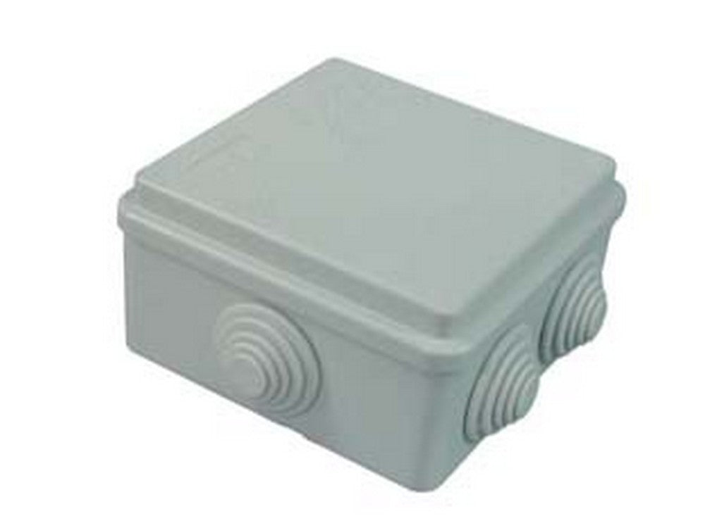 scatola stagna quadrata con coperchio e 6 passacavi ip44 - mm.80x80x40h. (0 cod:ferx.fer87667