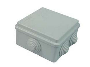 scatola stagna quadrata con coperchio e 6 passacavi ip44 - mm.80x80x40h. (0 cod:ferx.fer87667