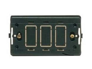 supporto scatola rettangolare placca mm.115 3 posti "venus" 3 posti 1800 cod:ferx.fer87902