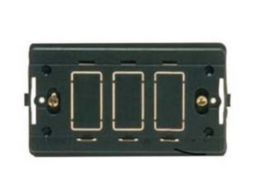 supporto scatola rettangolare placca mm.115 3 posti "venus" 3 posti 1800 cod:ferx.fer87902