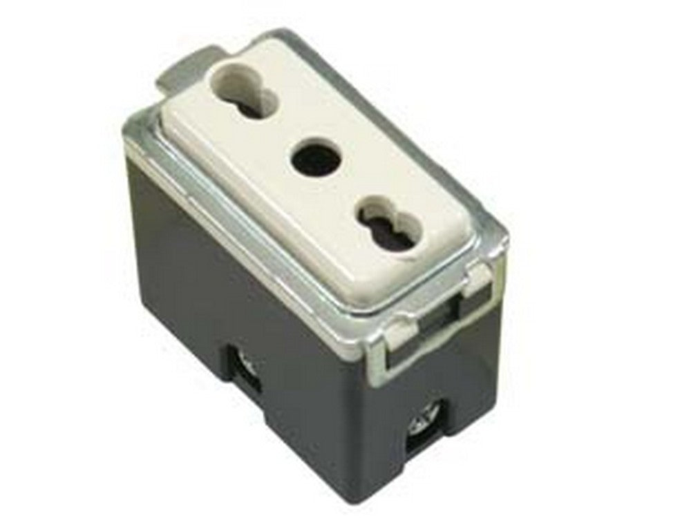 presa sicurezza bivalente "venus" poli+terra 10/16a alveoli mm4/5 7079.n cod:ferx.fer87995