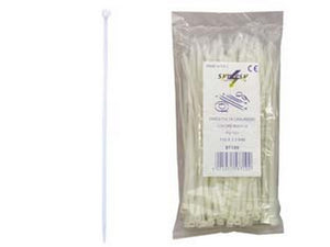 1blister fascette nylon naturale - mm.2,5x140 cod:ferx.fer297790