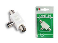 2blister presa multipla tv a 2 uscite in blister - mm.9,5 37060 cod:ferx.fer14977