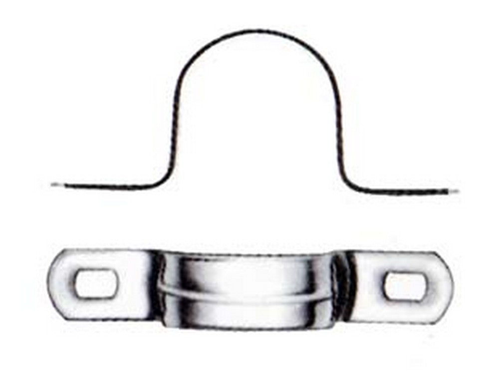 gaffetta cavallotto a due fori - ø mm.19 - asole mm.7x4,2 cod:ferx.fer435161