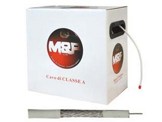 cavo coassiale tv digitale satellitare ø mm.5 tipo extra - ø mm.5 cod:ferx.fer9331