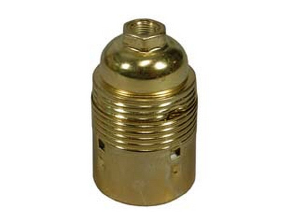 portalampada e27 in acciaio ottonato  cod:ferx.fer88978