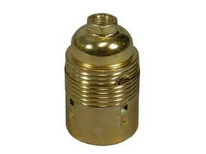 portalampada e27 in acciaio ottonato  cod:ferx.fer88978