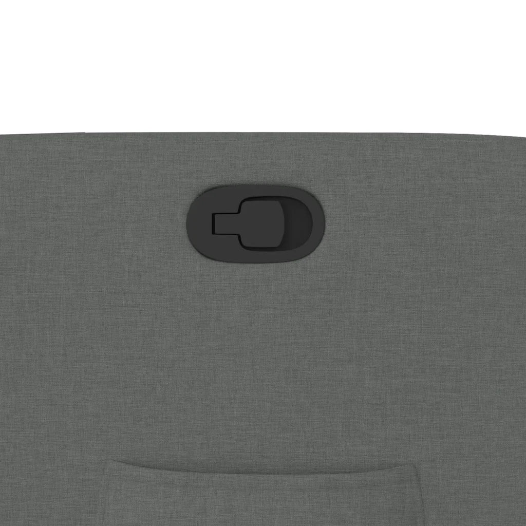 Divano Sedia-Poltrona Reclinabile in Tessuto Grigio Scuro 621846