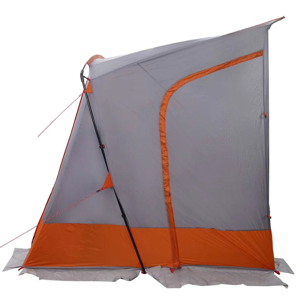 vidaXL Tenda Grigio e Arancione e Nero 285 x 255 x 245 cm Poliestere