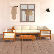 Set da Giardino 7 pz con Cuscini 100x60 cm Legno di Acacia 3057934