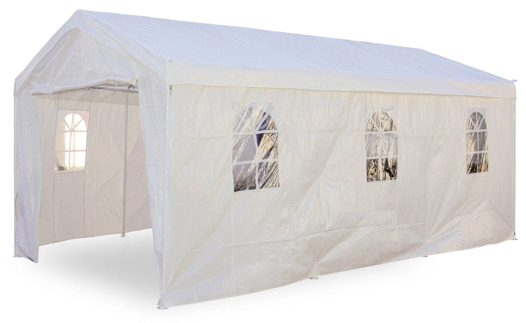Tendostruttura 4x8m in Metallo Morel Garage Bianco