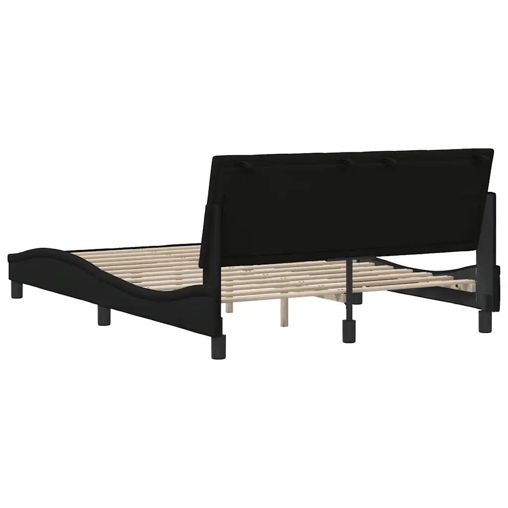 Giroletto senza Materasso Hanko Nero 120x200 cm Tessuto 3310379