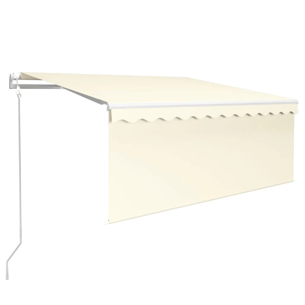 Tenda Sole Retrattile Automatica con Parasole 3,5x2,5 m Crema 3069287