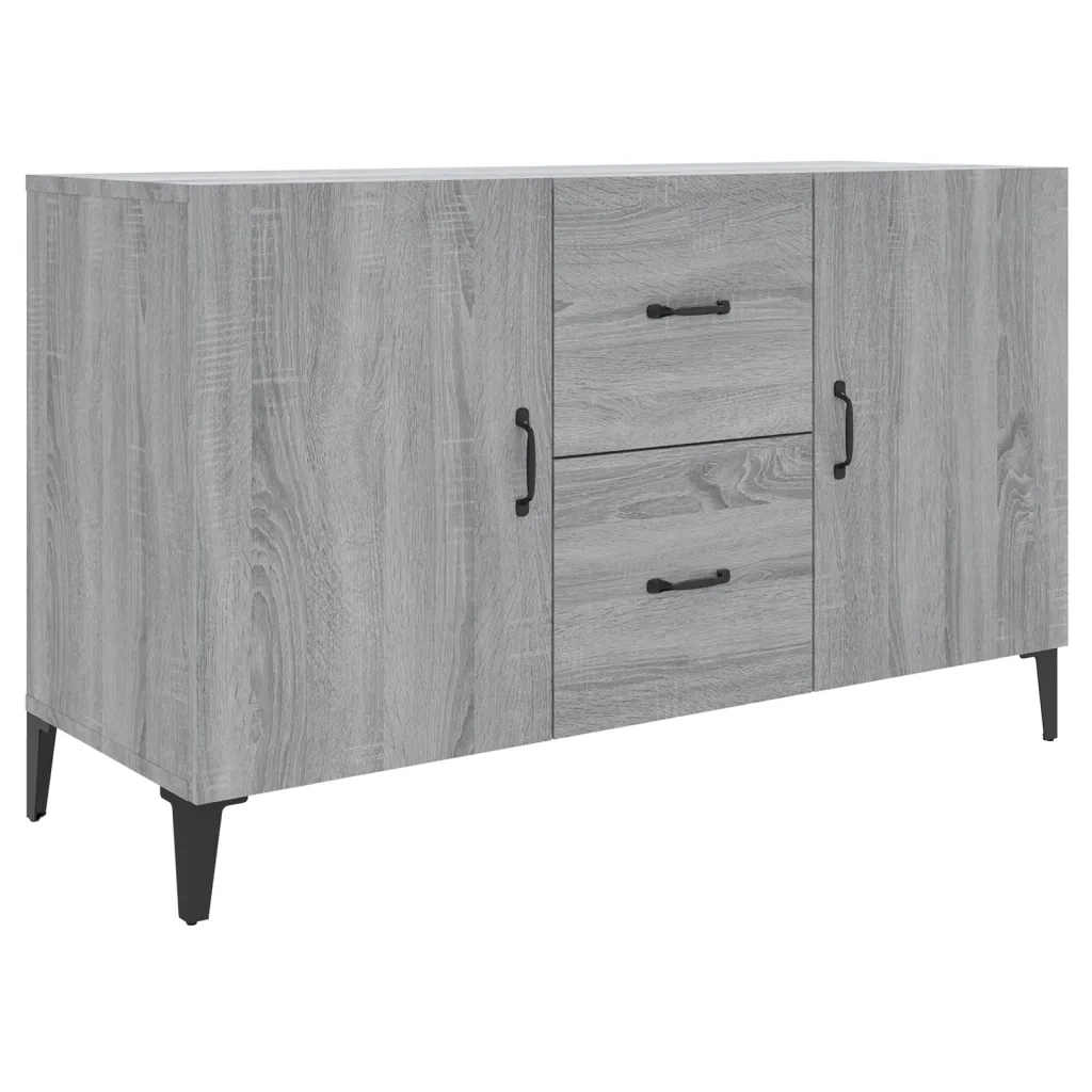 Credenza Grigio Sonoma 100x36x60 cm in Legno Multistrato 817469