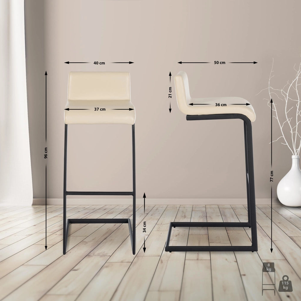 Sgabello da bar Newport in ecopelle B 1