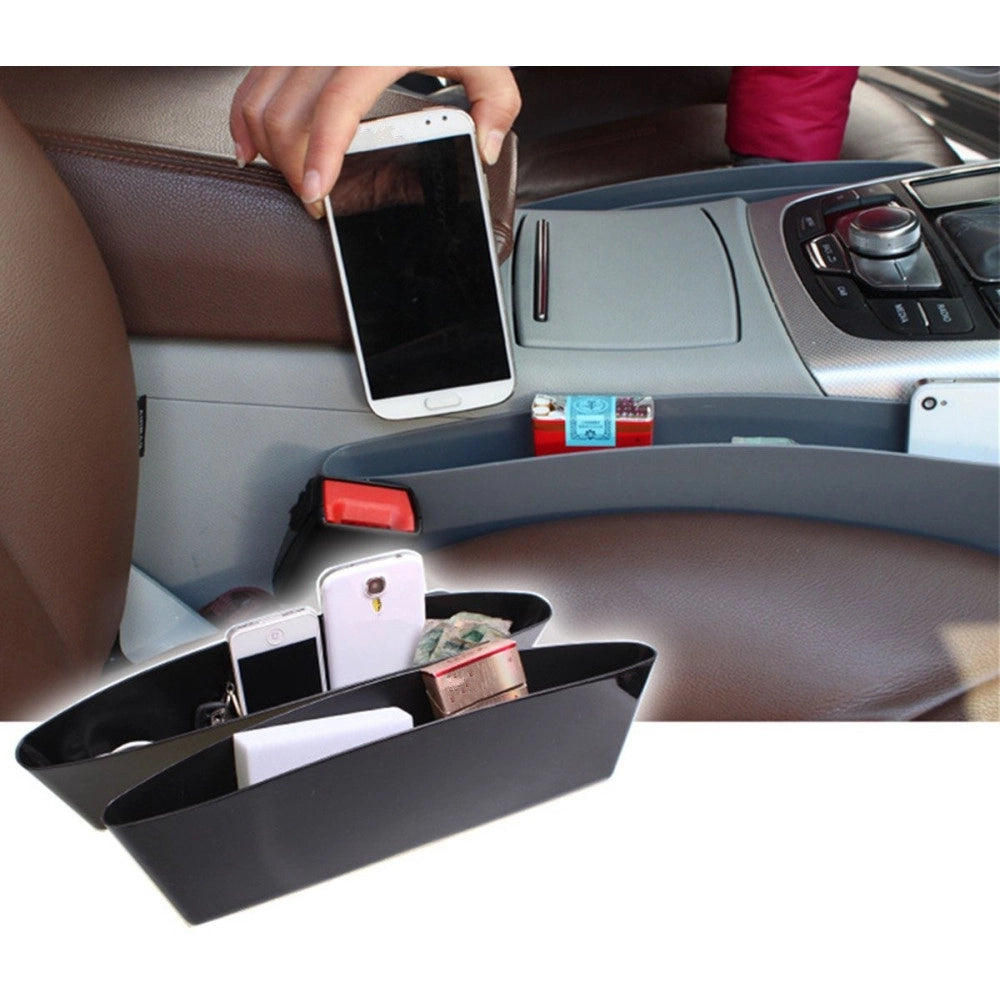 Trade Shop - 2x Contenitore Organizer Portaoggetti Laterale Per Sedili Svuota Tasche Da Auto -