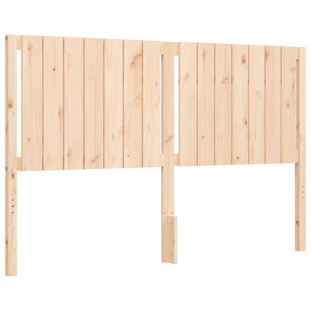 Letto matrimoniale | Letto per adulti | Giroletto senza Materasso 160x200 cm in Legno Massello di Pino