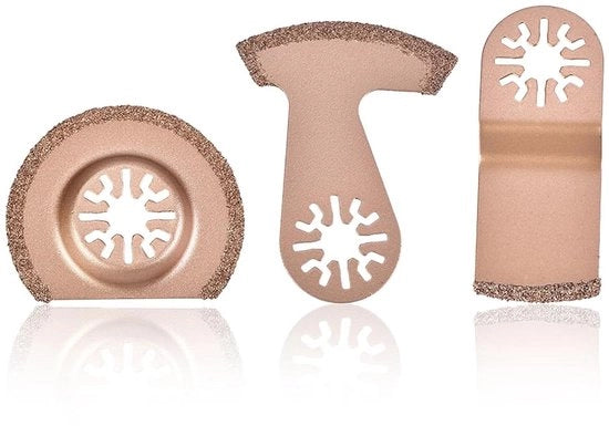 Oscillanti lame per sega per sminuzzamento di ghiaia, levigatura di malta di riempimento, piastrelle ceramiche