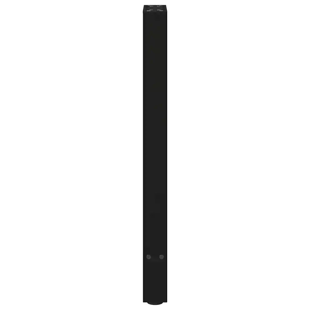 Gambe per Tavolo Consolle Nere 2 pz 38x(72-73) cm Acciaio 4013296
