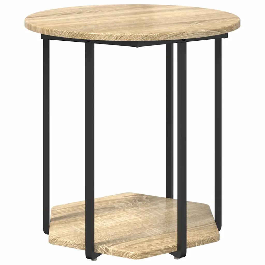 Set tavolini con lo scaffale 2 pz | Tavolo laterale Marrone