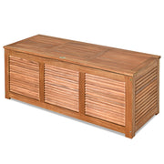 Scatola in legno di acacia per cortile e giardino, Contenitore da esterno per attrezzi da giardinaggio Naturale-Casette da giardino