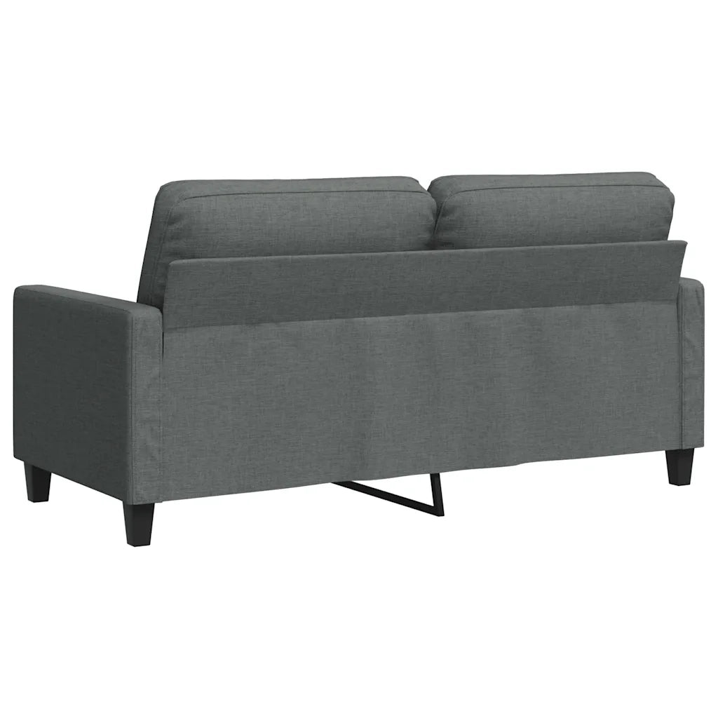 Divano a 2 Posti-Sofa 2 Posti Grigio Scuro 140 cm in Tessuto 456188