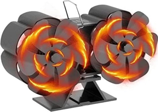 Ventilatore per camino - Ventilatore per camino per stufe a legna - Ventilatore per camino a parete