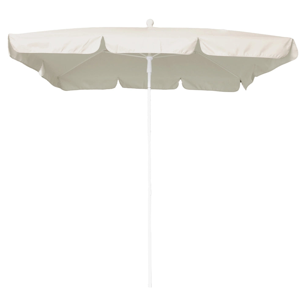 Ombrellone Maffei Art.113R ecru 185 x 125 x h 230 cm telaio in acciaio bianco
