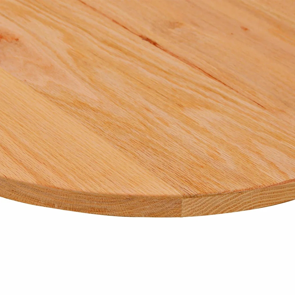 Piano Tavolo Marrone Chiaro 80x40x2 cm in Rovere Massello Ovale 4009045