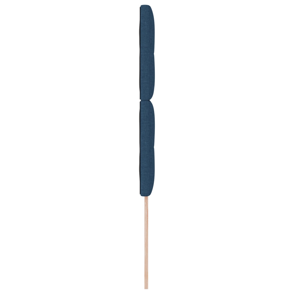 Testiera  Imbottita con Bottoni Blu 80 cm in Tessuto
