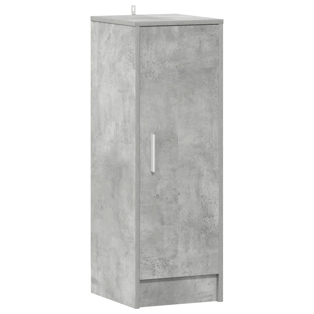 Scarpiera-Scaffale per scarpe Grigio Cemento 32x35x92 cm in Truciolato