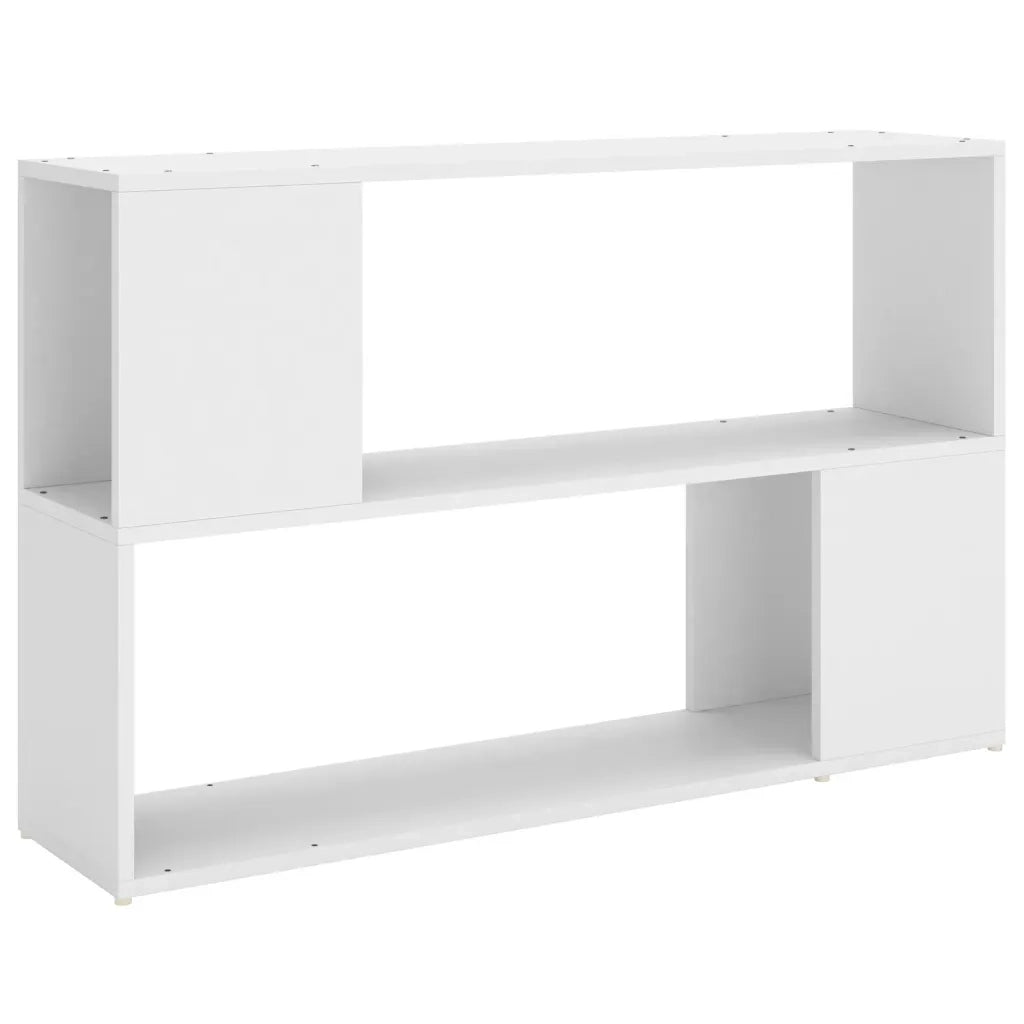 Libreria-Scaffale per Libri-Mobile di Stoccaggio Bianca 100x24x63 cm in Legno Multistrato