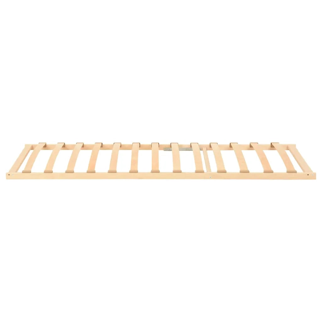 vidaXL Base a doghe Marrone 80 x 190 cm Legno massello di faggio