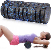 Fasciario a rilievo 3D - fasciario per schiena, colonna vertebrale e muscoli - rullo di schiuma per massaggi per la rilassamento muscolare, fitness e alleviamento della tensione muscolare