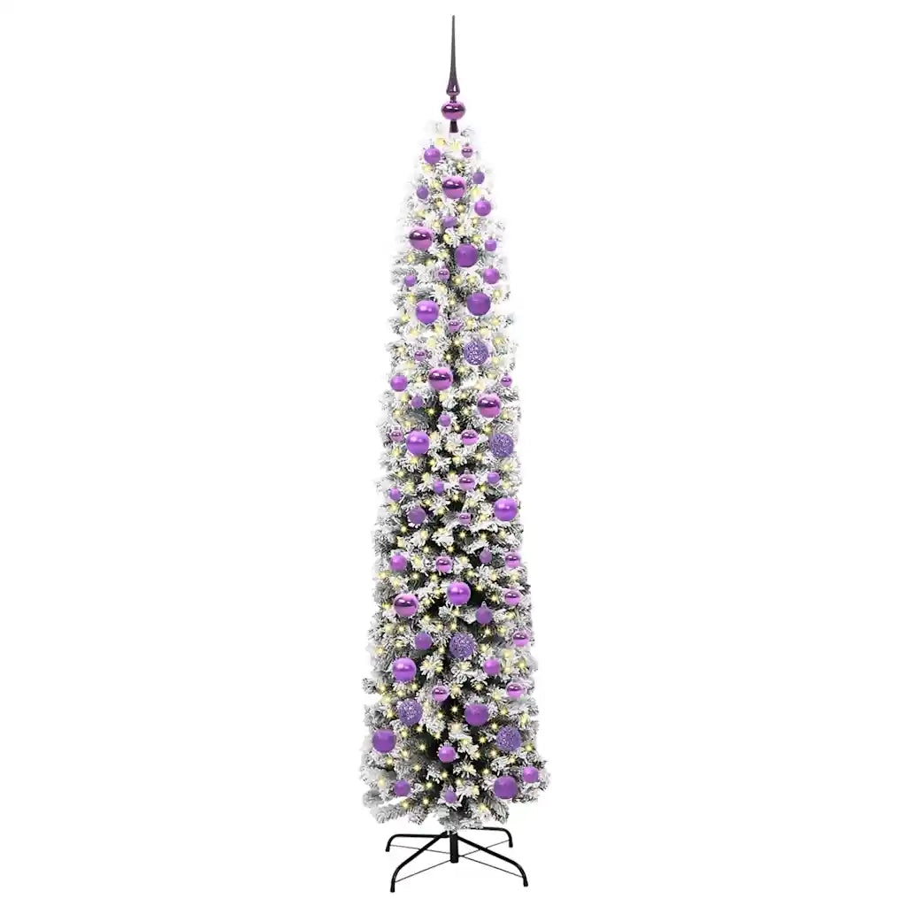 Albero di Natale Artificiale-Albero Natalizio con 300 LED Verde 180 cm 400629