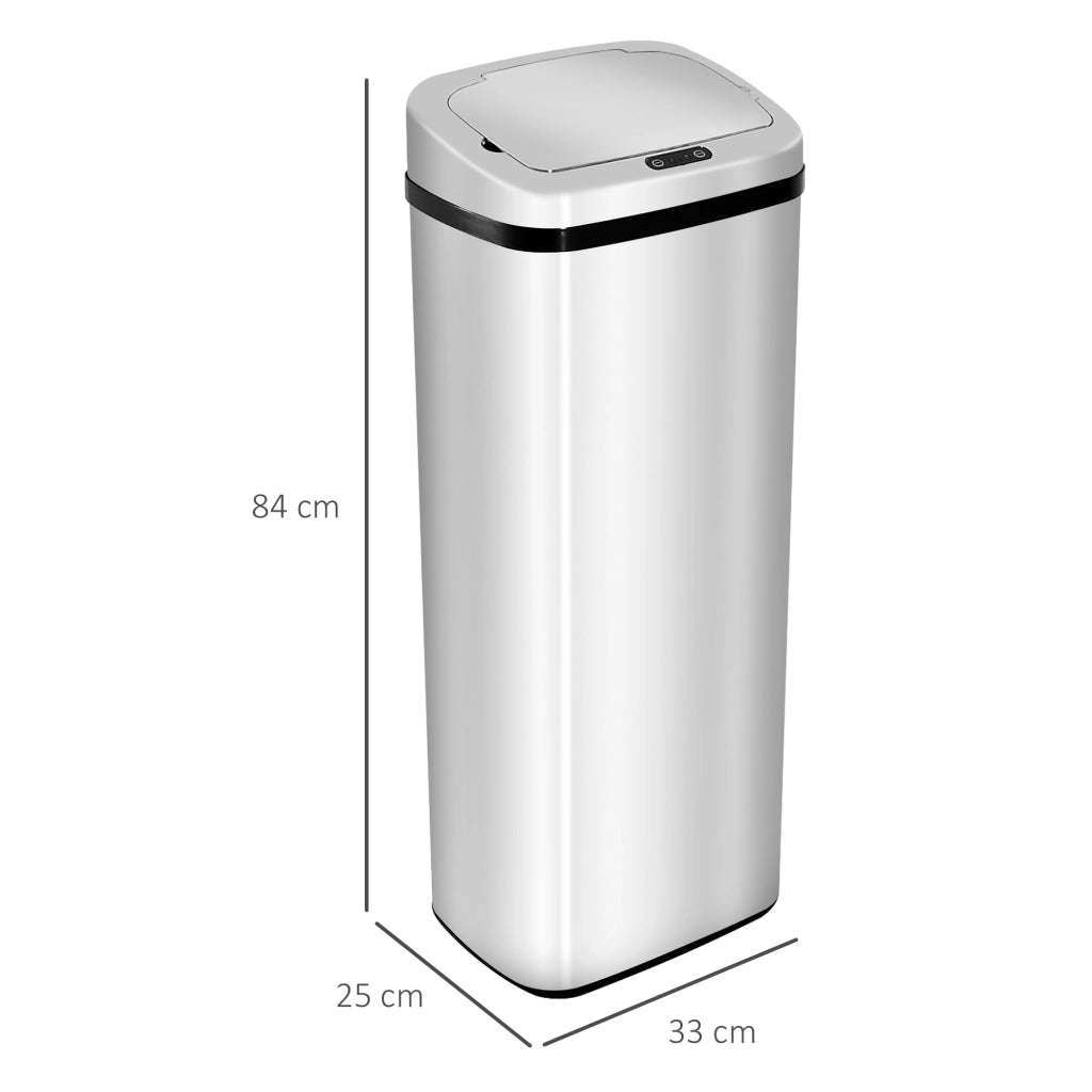 PATTUMIERA Con Sensore 67 L Acciaio Inox Argento