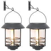 Lanterne Solari per Esterni 2 pz Fiamma Tremolante Bianco Caldo CFW5575600