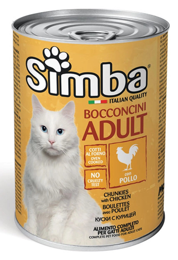 BOCCONCINI PER GATTI 'SIMBA' pollo - gr 415- 24 pezzi  - MONGE