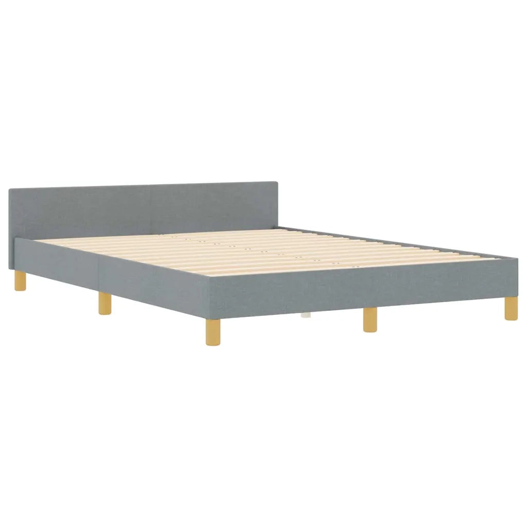 Struttura del letto Grigio chiaro 140 x 200 cm Tessuto 3344809