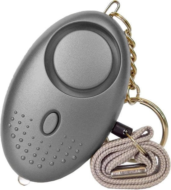 Alarme Personale - Chiave Portatile con Altoparlante di Sicurezza - con Torcia LED - Alarme con Sirena Mini 130dB - Kit di Sicurezza per Autodifesa - Notturno - per Donne Ragazze Bambini Anziani Studenti