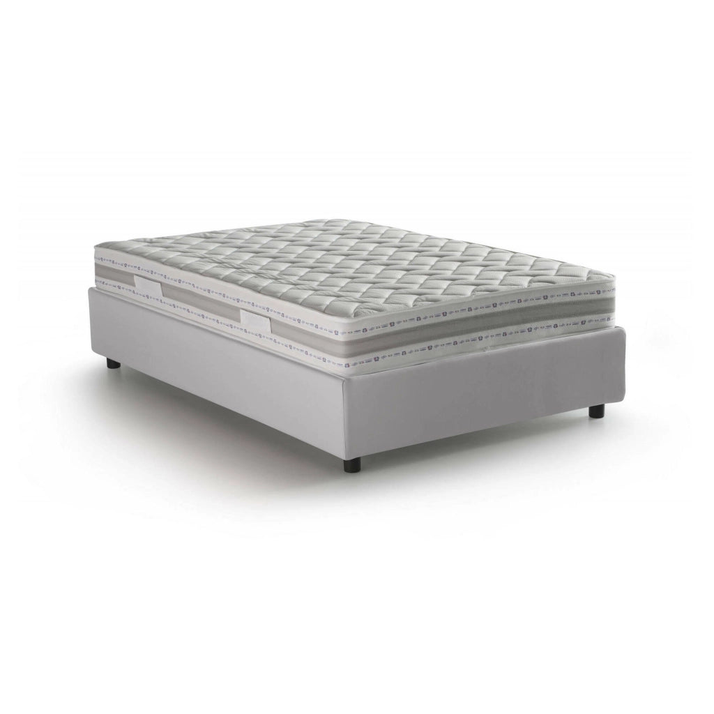 Atar, Letto Piazza e Mezza Materasso Incluso Made in Italy, Bianco