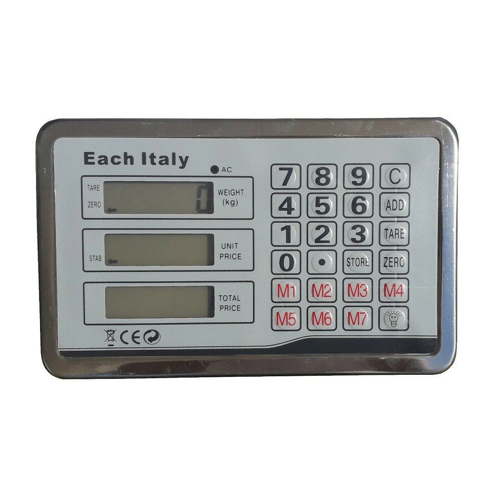 Trade Shop - Bilancia Industriale Da Terra Con Piattaforma Display Digitale Peso 150 Kg -