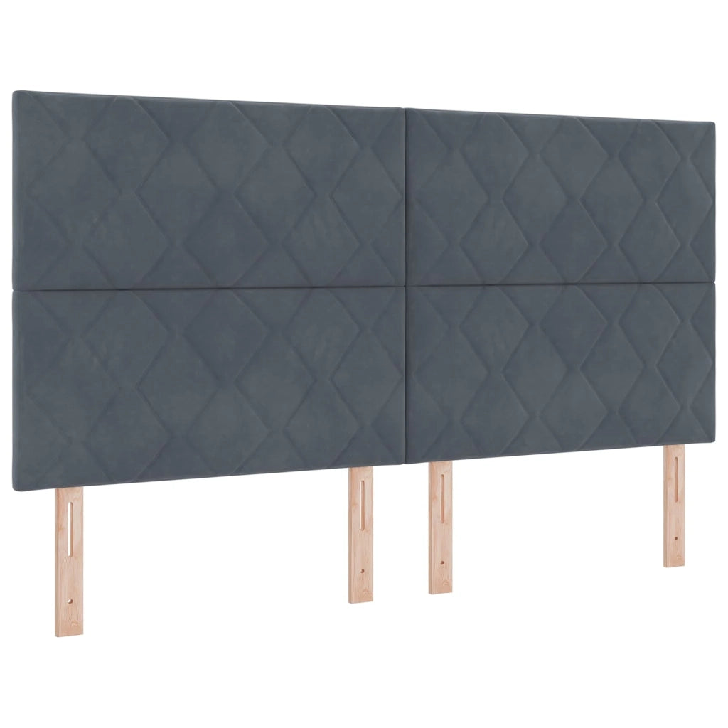 Letto box spring con materasso Grigio Scuro 180 x 200 cm 3454662