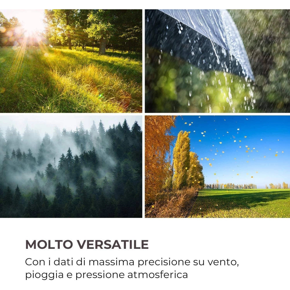 Trade Shop - Stazione Meteo Barometrica Professionale Con Data Ora Radiocontrollata Wifi App -