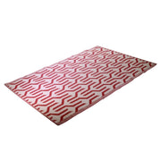 Tappeto poliestere fantasia rosso cm 120x180x0.6