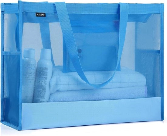 Tasca da bagno per famiglie con chiusura a raccordo XL - blu