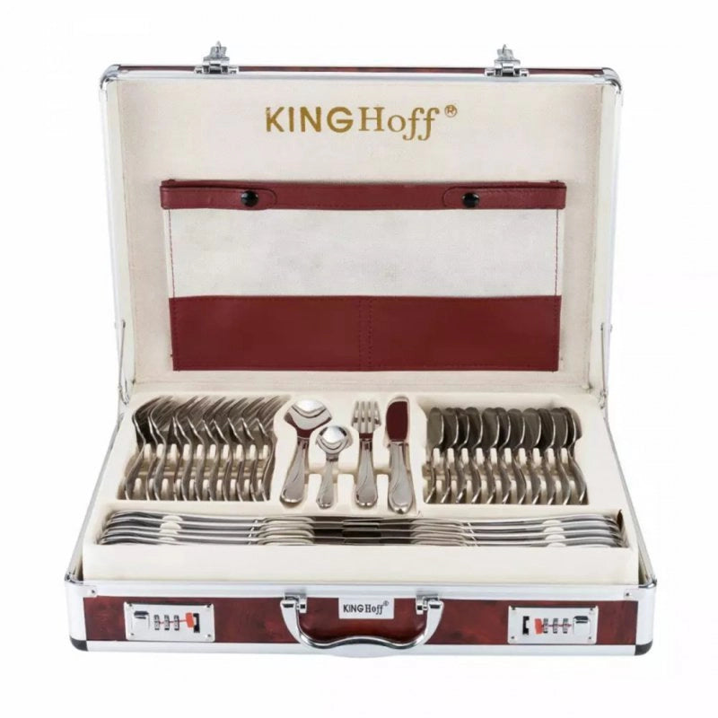 Set di posate in acciaio inossidabile satinato Kinghoff KH-3554 da 72 pezzi