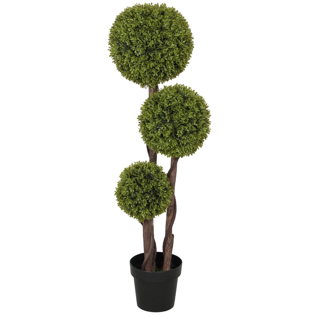 Bosso artificiale, pianta da interno da 115 cm, pianta artificiale in vaso, pianta decorativa, piante decorative per casa, ufficio, corridoio,